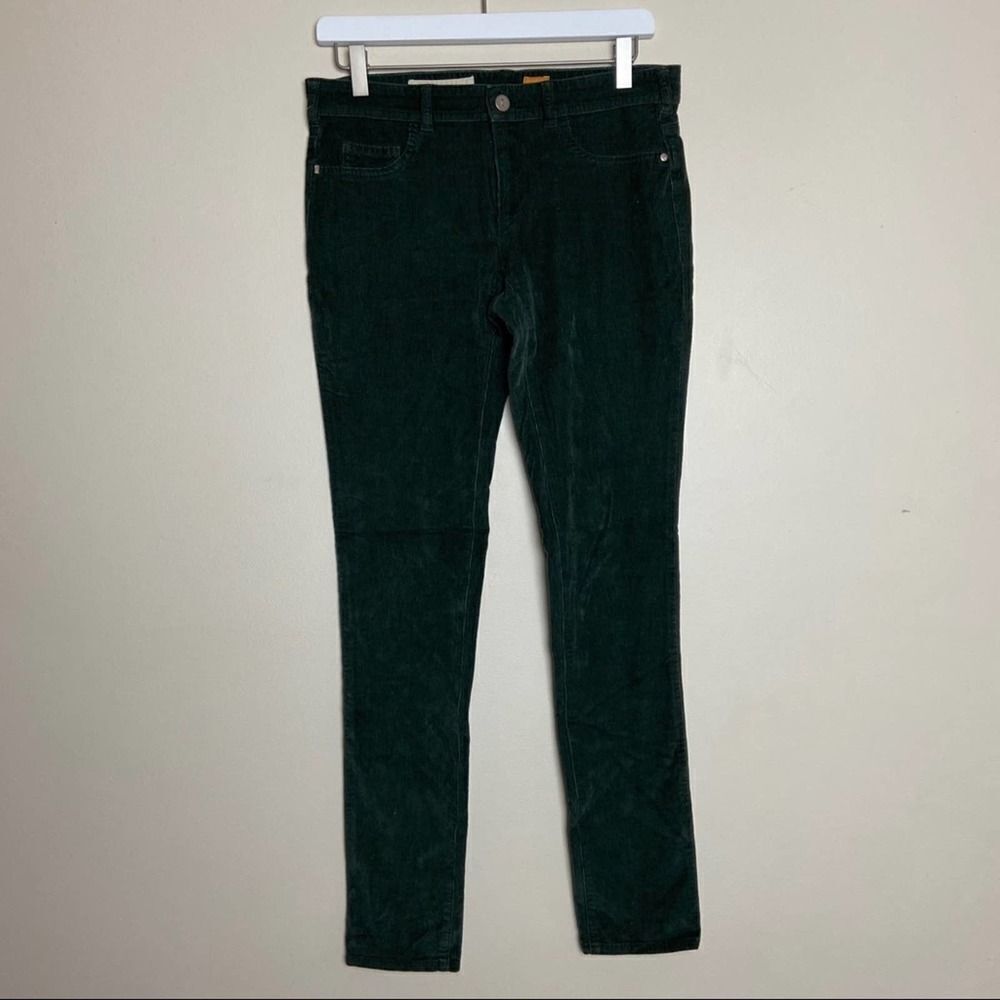 Anthro Pilcro Corduroy Green Serif Pants Size 27